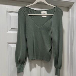 Abercrombie & Fitch Women's Sage V-Neck Sweater